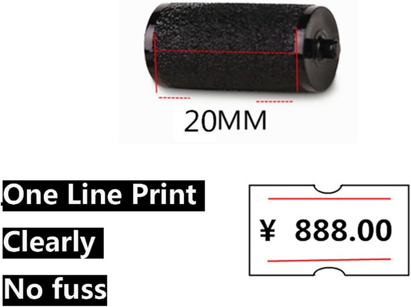 ITISBLTN 6 Pack Price Gun Inks, Replacement Ink Roller Compatible with MX-5500 Label Price Gun - Image 2